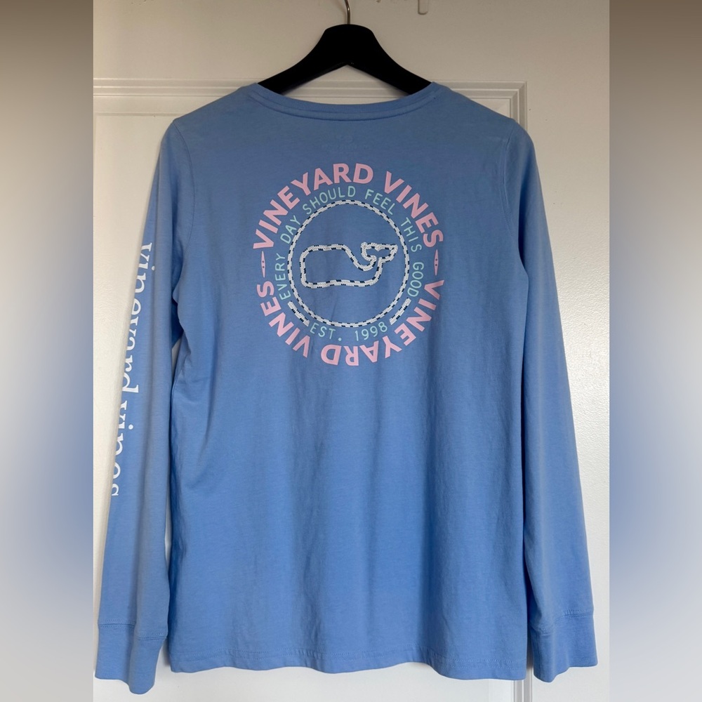 Vineyard Vines Light Blue Long Sleeve Tee Size XS